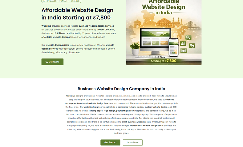 web designer in india
