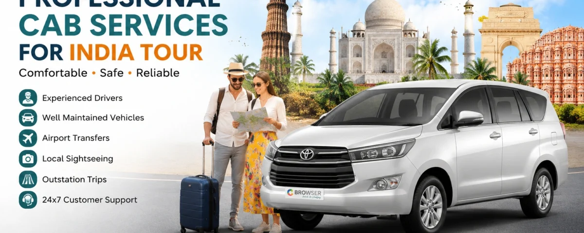 Professional Cab Services for India Tour