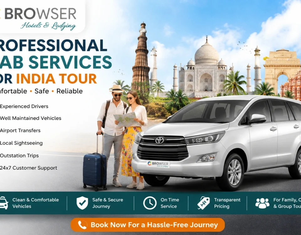 Professional Cab Services for India Tour