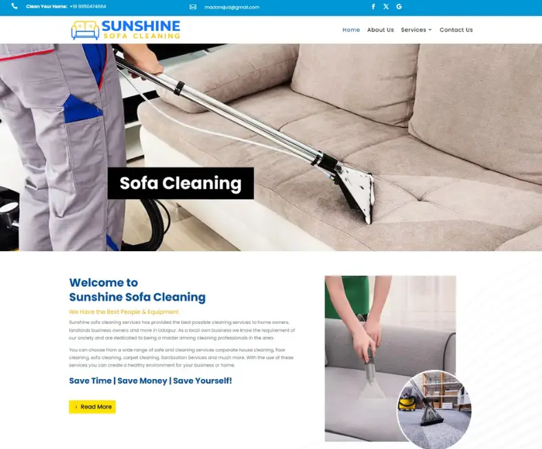 Sunshine Sofa Cleaning Trusted Cleaning Service Provider in Udaipur