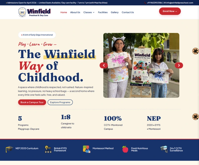 Winfield Preschool Best Preschool in Hiran Magri Udaipur