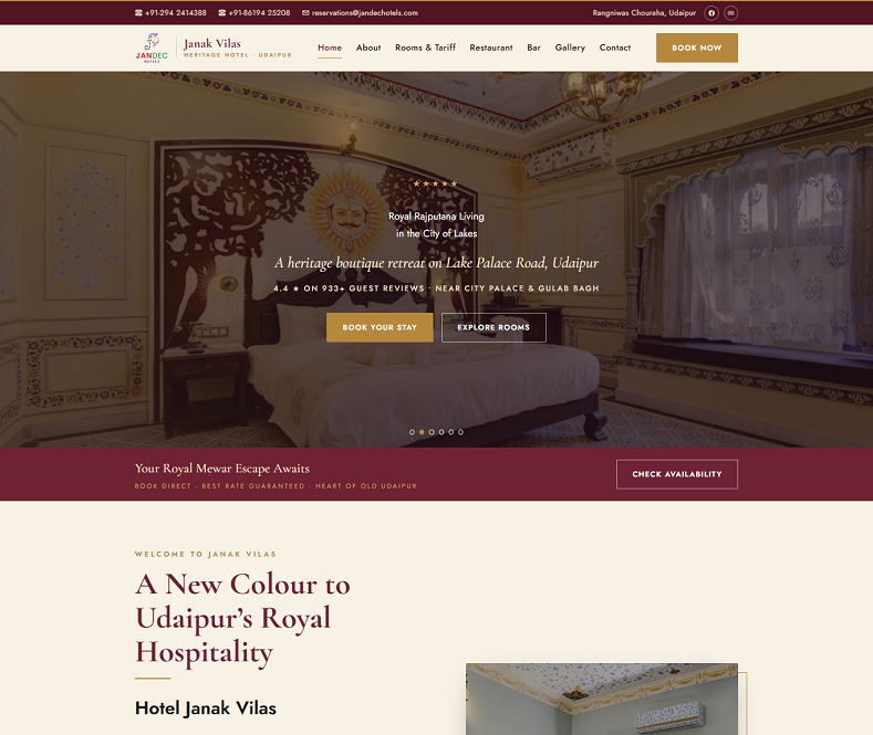 hotel janak vilas
